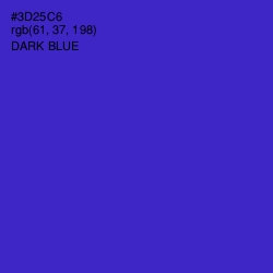 #3D25C6 - Dark Blue Color Image