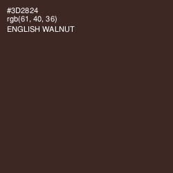 #3D2824 - English Walnut Color Image