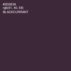 #3D283A - Blackcurrant Color Image