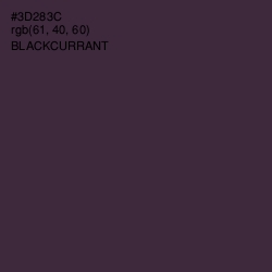 #3D283C - Blackcurrant Color Image