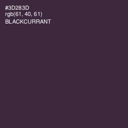 #3D283D - Blackcurrant Color Image