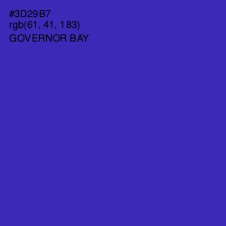 #3D29B7 - Governor Bay Color Image