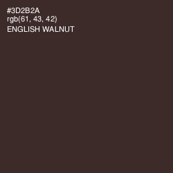 #3D2B2A - English Walnut Color Image