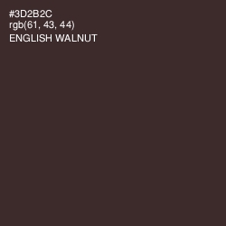 #3D2B2C - English Walnut Color Image