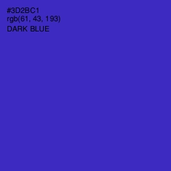 #3D2BC1 - Dark Blue Color Image