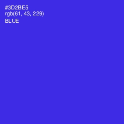 #3D2BE5 - Blue Color Image