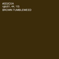 #3D2C0A - Brown Tumbleweed Color Image
