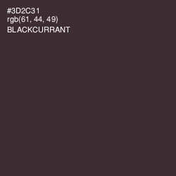 #3D2C31 - Blackcurrant Color Image