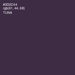 #3D2C44 - Tuna Color Image