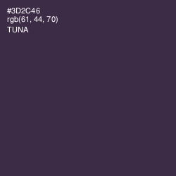 #3D2C46 - Tuna Color Image