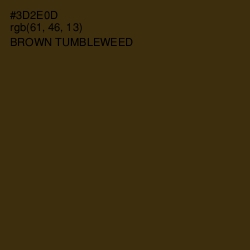 #3D2E0D - Brown Tumbleweed Color Image