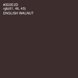 #3D2E2D - English Walnut Color Image