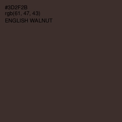 #3D2F2B - English Walnut Color Image