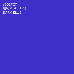 #3D2FC7 - Dark Blue Color Image