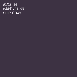 #3D3144 - Ship Gray Color Image