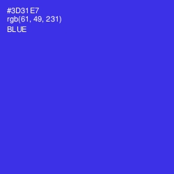 #3D31E7 - Blue Color Image