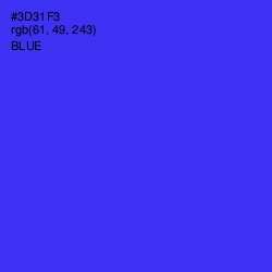 #3D31F3 - Blue Color Image