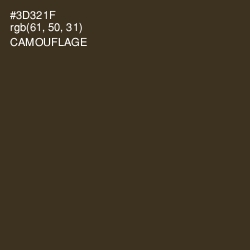 #3D321F - Camouflage Color Image