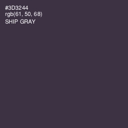 #3D3244 - Ship Gray Color Image
