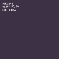 #3D3245 - Ship Gray Color Image