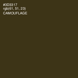 #3D3317 - Camouflage Color Image