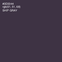 #3D3344 - Ship Gray Color Image