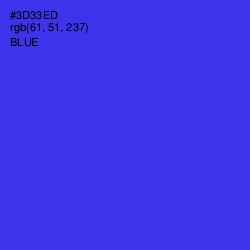 #3D33ED - Blue Color Image