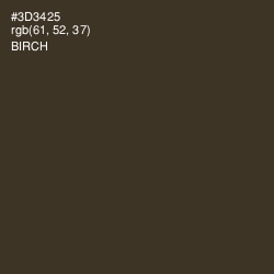 #3D3425 - Birch Color Image