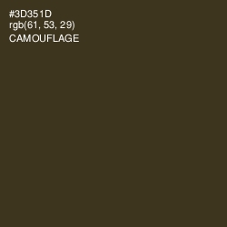 #3D351D - Camouflage Color Image
