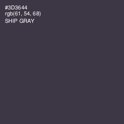 #3D3644 - Ship Gray Color Image