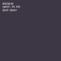 #3D3645 - Ship Gray Color Image