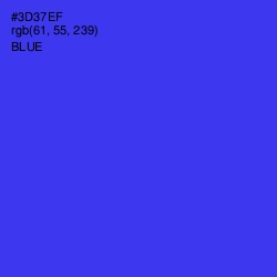 #3D37EF - Blue Color Image