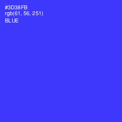 #3D38FB - Blue Color Image