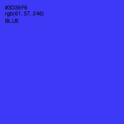 #3D39F6 - Blue Color Image