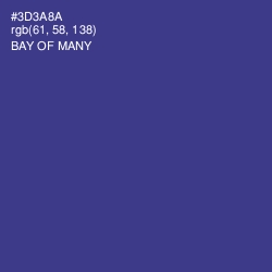 #3D3A8A - Bay of Many Color Image