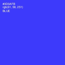 #3D3AFB - Blue Color Image