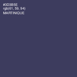 #3D3B5E - Martinique Color Image