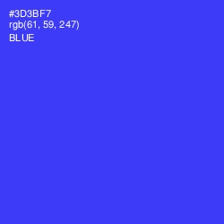 #3D3BF7 - Blue Color Image