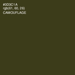 #3D3C1A - Camouflage Color Image