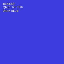 #3D3CDF - Dark Blue Color Image
