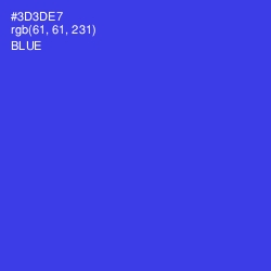 #3D3DE7 - Blue Color Image