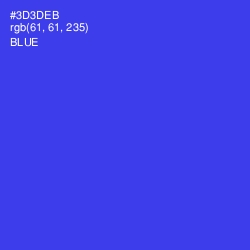 #3D3DEB - Blue Color Image