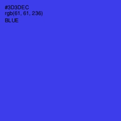 #3D3DEC - Blue Color Image