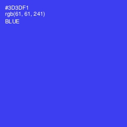 #3D3DF1 - Blue Color Image