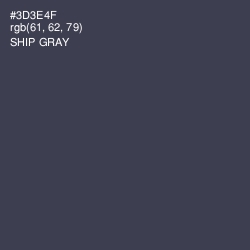 #3D3E4F - Ship Gray Color Image