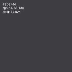 #3D3F44 - Ship Gray Color Image