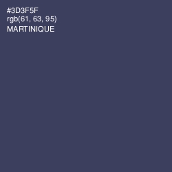 #3D3F5F - Martinique Color Image
