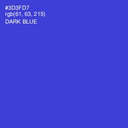 #3D3FD7 - Dark Blue Color Image