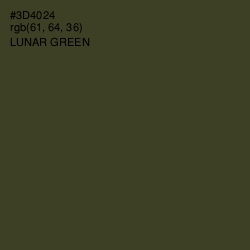 #3D4024 - Lunar Green Color Image