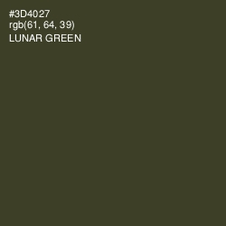 #3D4027 - Lunar Green Color Image